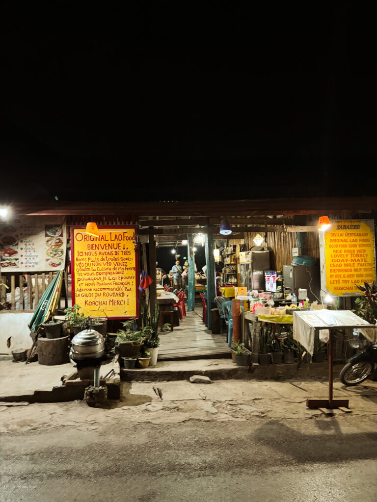 Sabaidee Restaurant in Pakbeng, Laos