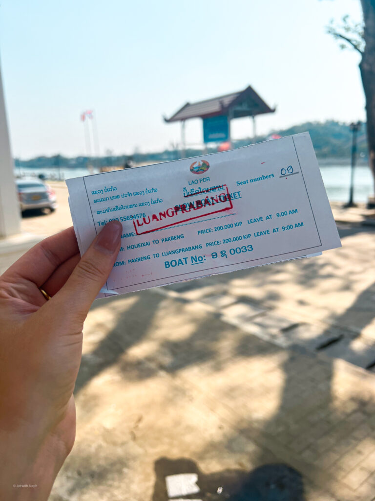 Slow boat ticket