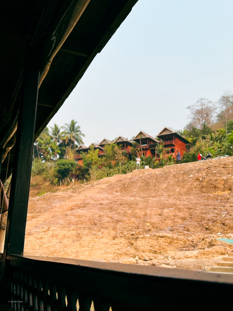 View of Pakbeng from the slow boat