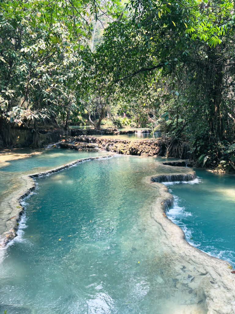 Blue pools at kuang si waterfall