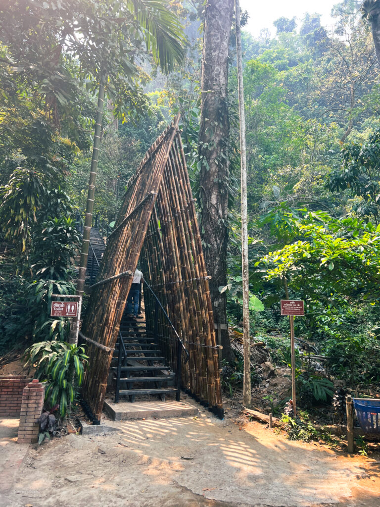 Triangle structure leading to staircase