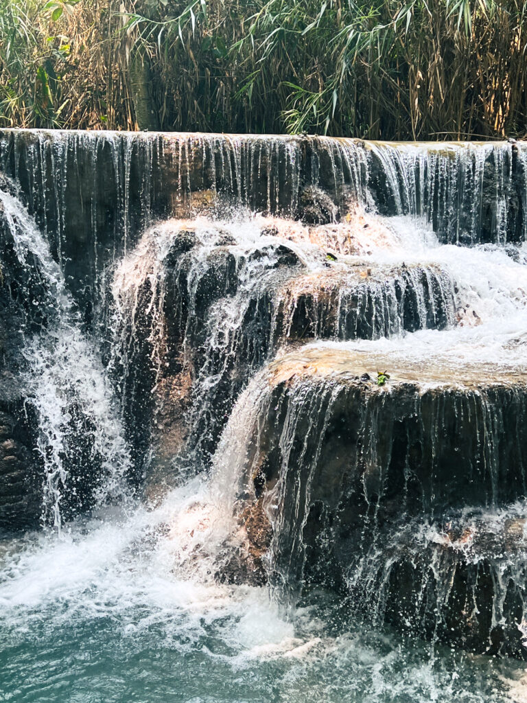 Cascades at Kuang Si Waterfall in Laos