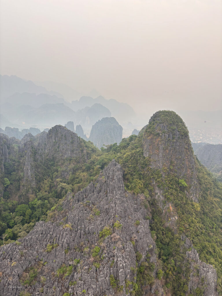 Limestone mountain in Vang Vieng, Laos 