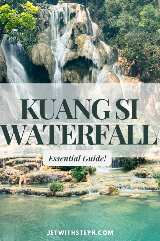 Pinterest kuang si falls guide graphic